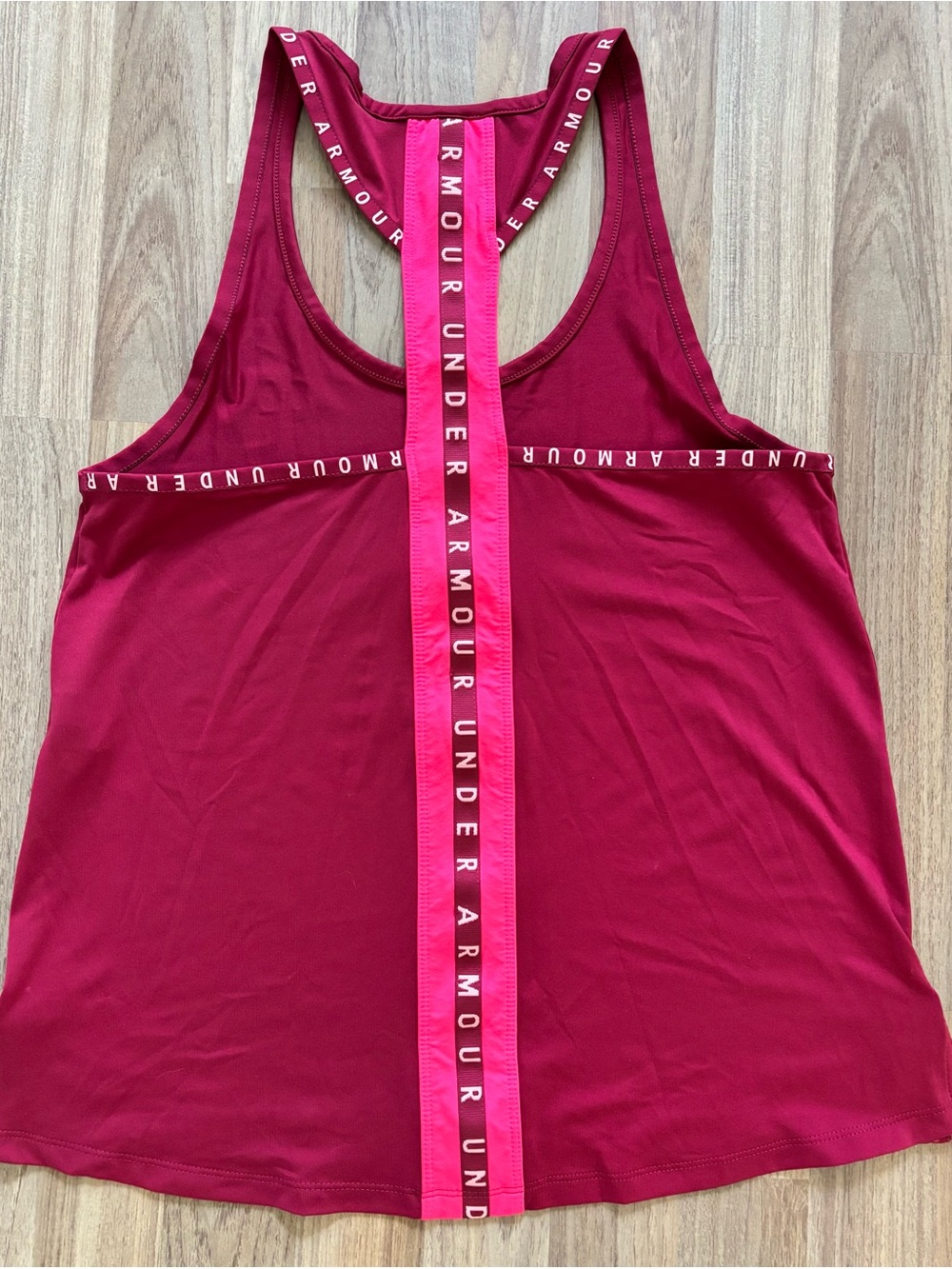 Under Armour Women's Raspberry Pink Racerback Tank - Picture 2 of 5